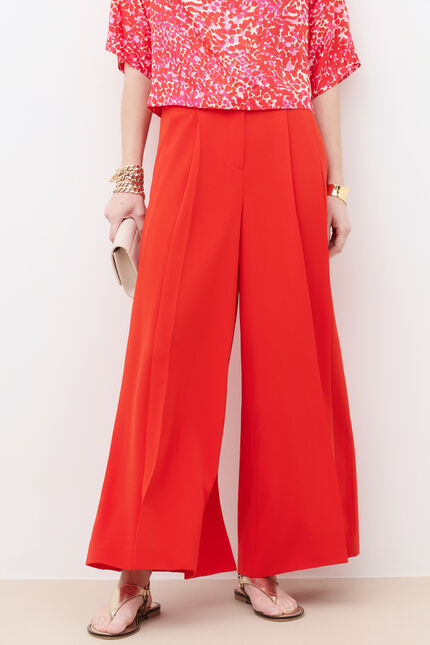 Pantalon Pinceau rouge femme