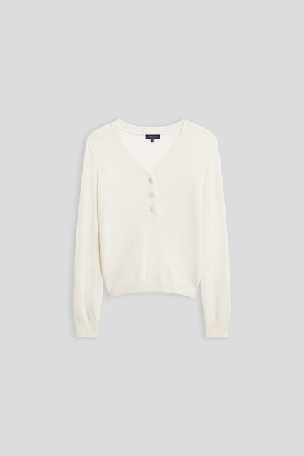 Pull Mbettina ecru femme
