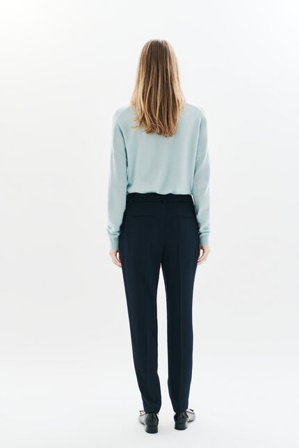 Hochgeschnittene Hose Pgust marineblau damen