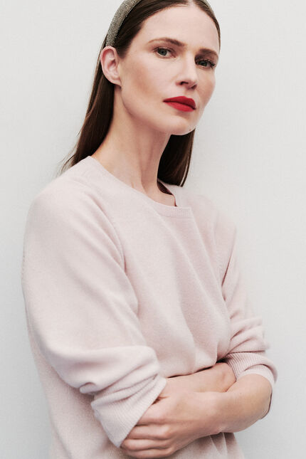 Pull Mvittoria rose clair femme