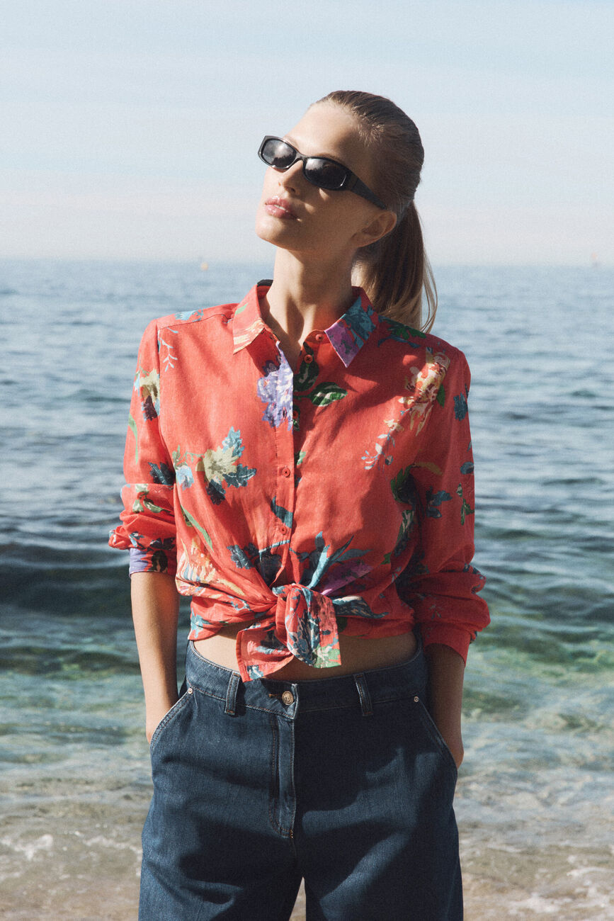 Jessica shirt bright red woman