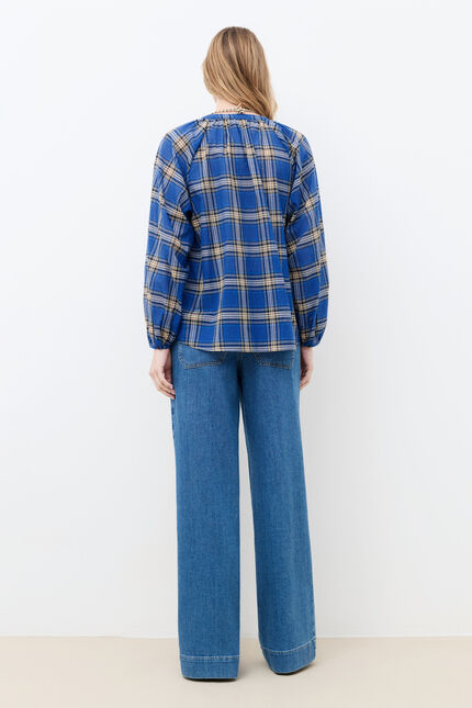 Camicia Caubia elektroblau donna