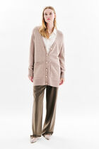 Mronnie cardigan light brown woman
