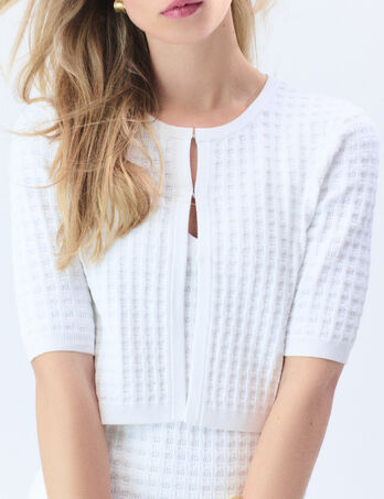 Bol&eacute;ro Malia blanc femme
