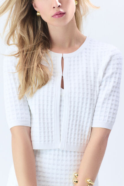 Bol&eacute;ro Malia blanc femme