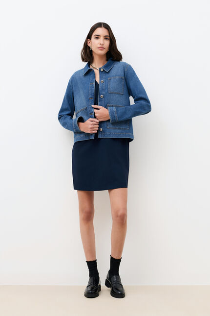 Veste Vanina denim stone femme