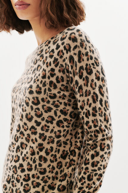 Pull Mzoelo 100% cachemire gris clair femme