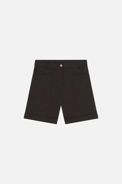 Short Sombrero marron fonc&eacute; femme