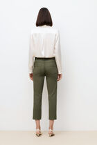 Mason cropped pants khaki green woman