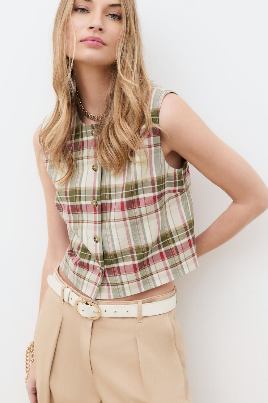 Camicia Cnoemie verde cachi donna