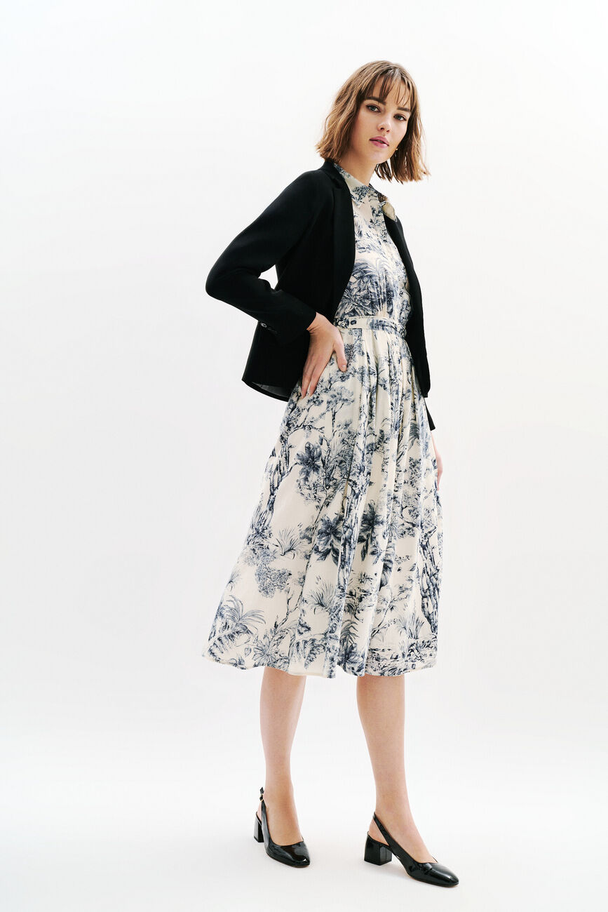 Jurk rbetty marineblauw vrouw