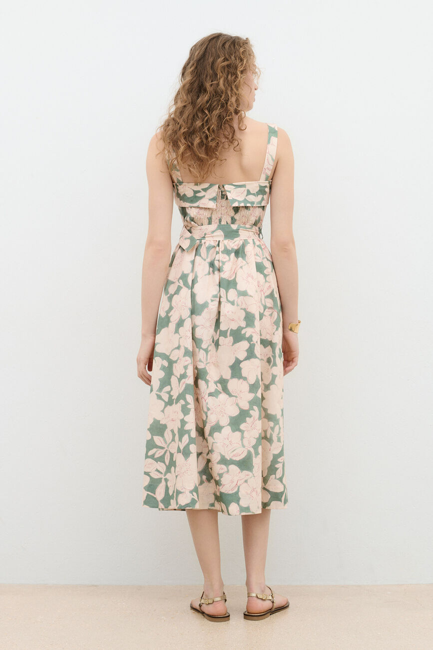 Vestido Rlydia verde mulher