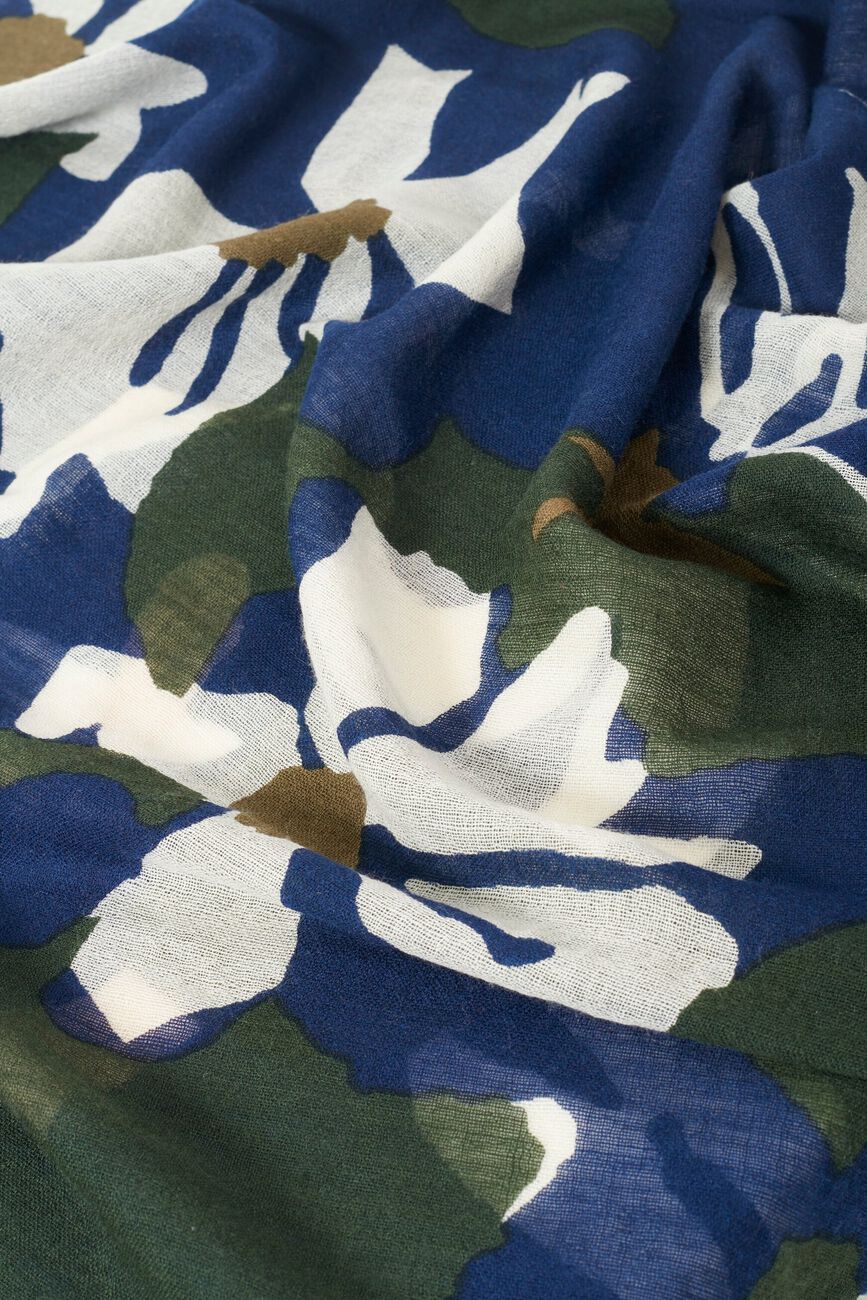 barbara scarf navy blue woman