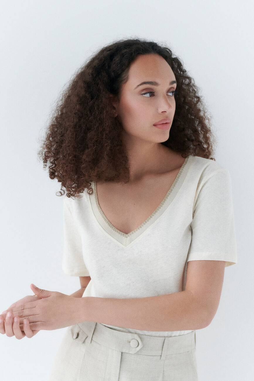 T-shirt Jin sabbia donna