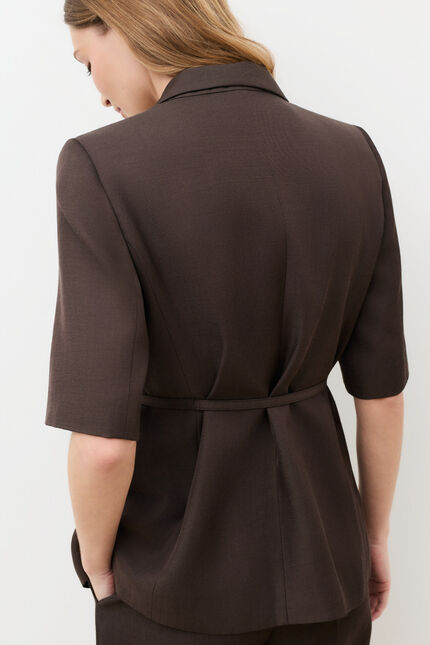 Veste Vmarchand marron fonc&eacute; femme