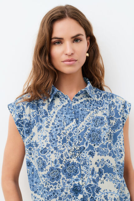 Chemise Celora bleu femme