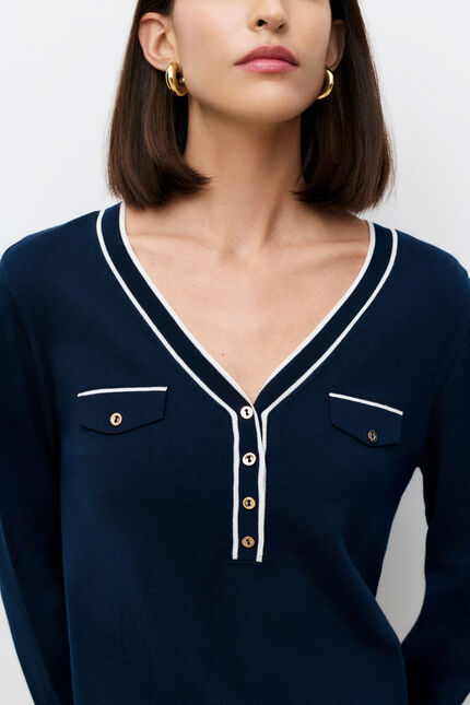 Mcharlotte sweater navy blue woman