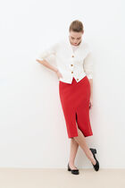 Tcardi cardigan ecru woman