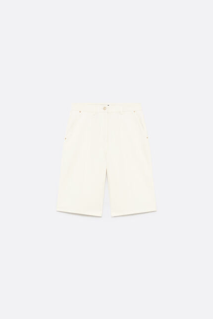 Short Permuda blanc femme