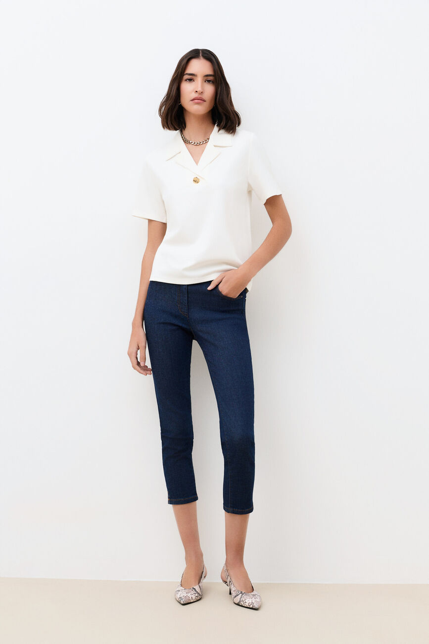 Camiseta Terry1 crema mujer