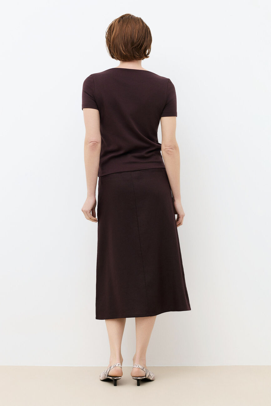 T-shirt Tboat marron fonc&eacute; femme