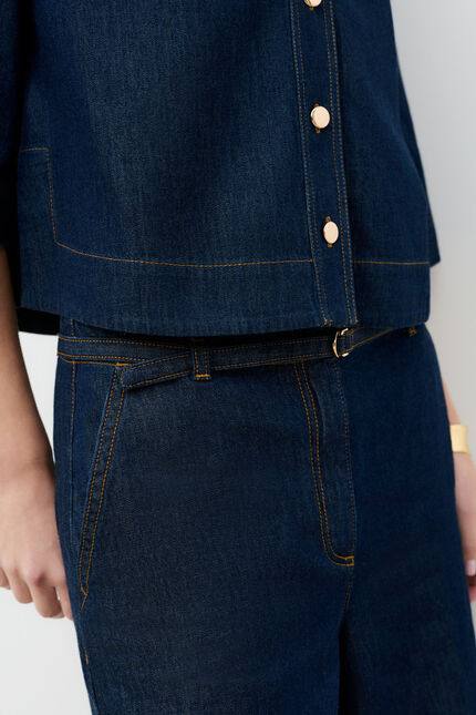 Pantalon Palomadenim denim double stone femme