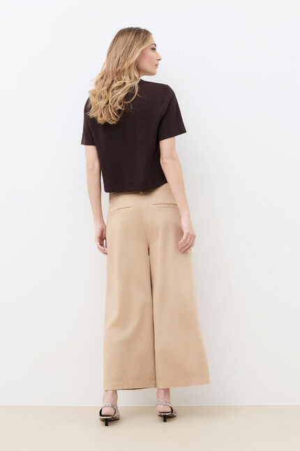 Tvacances T-shirt marron fonc&eacute; mulher