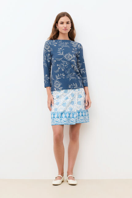 T-shirt Tmousse bleu clair femme