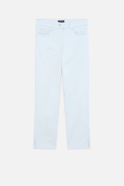 pantacourt mason bleu ciel femme