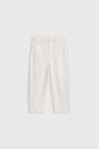 Plouchy trousers ecru woman