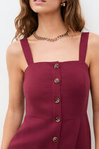 Reve dress burgundy woman