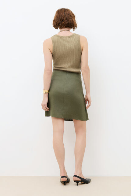 T-shirt Tlivia vert kaki femme