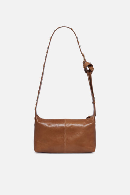Sac Soa Stud en cuir naturel camel femme