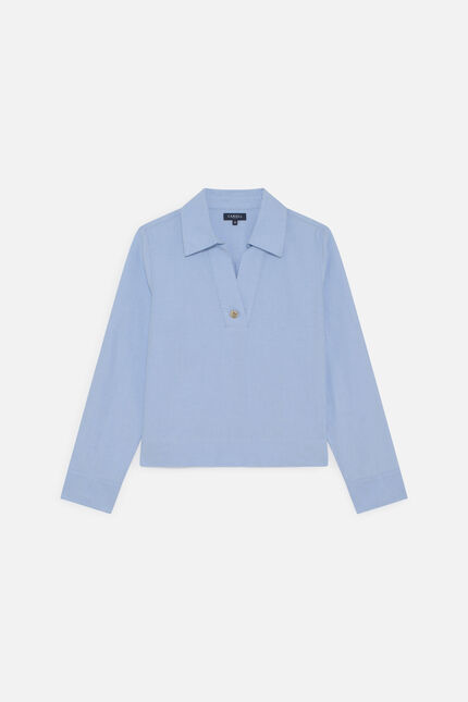 Chemise Clodia bleu pastel femme