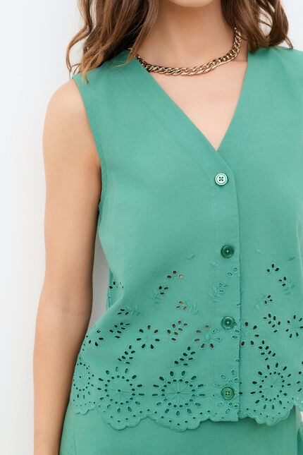 T-shirt Tjona vert femme