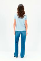 taxime house Toutes &agrave; l'&eacute;cole T-shirt stone denim woman