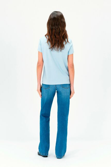 T-shirt toutes &agrave; l'&eacute;cole taxime house denim stone femme