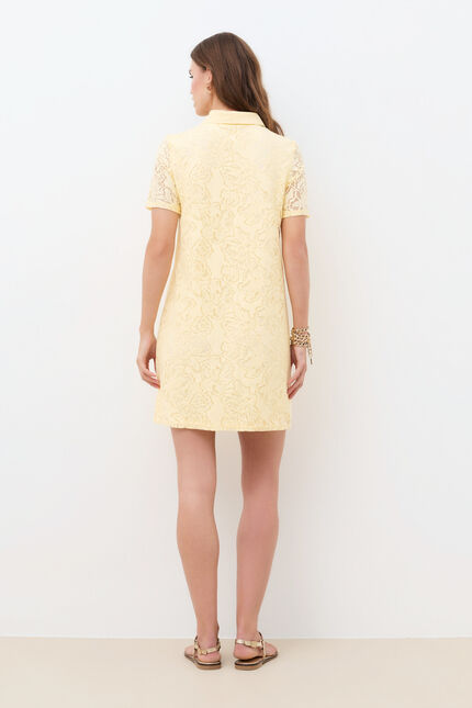 Robe Romance jaune pastel femme