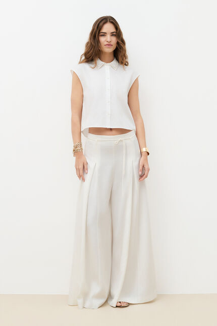 Pantalon Partage ecru femme