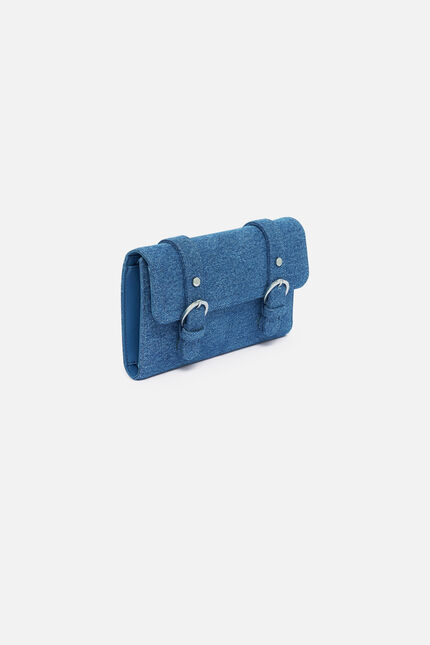 Portefeuille Thais denim stone femme