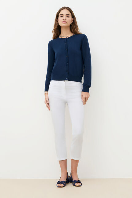 pantacourt mason blanc femme