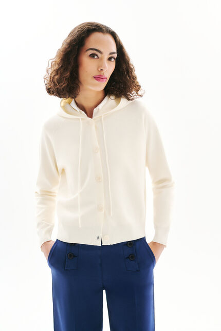 Gilet Monsina ecru femme