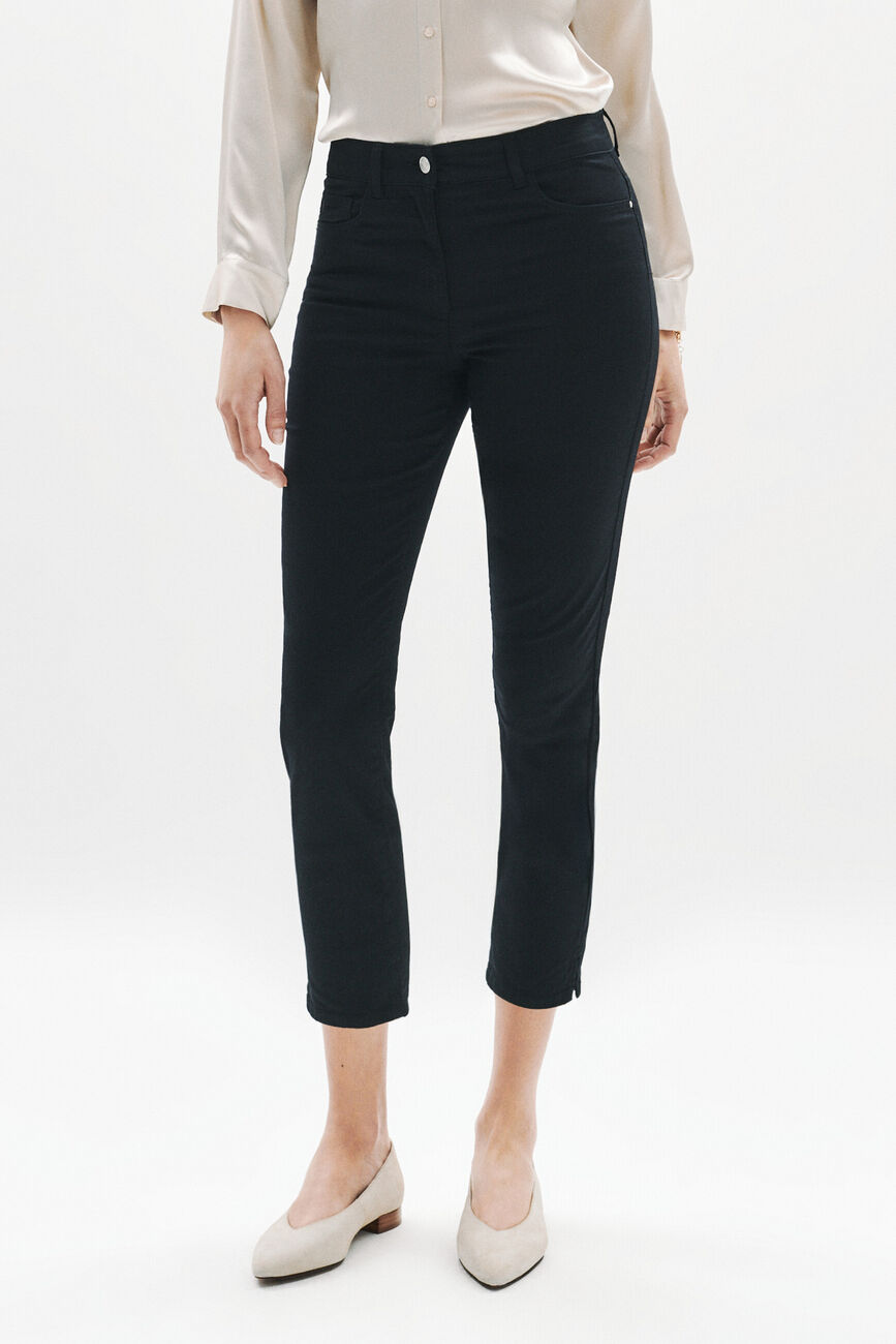 Pantal&oacute;n pirata mason negro mujer