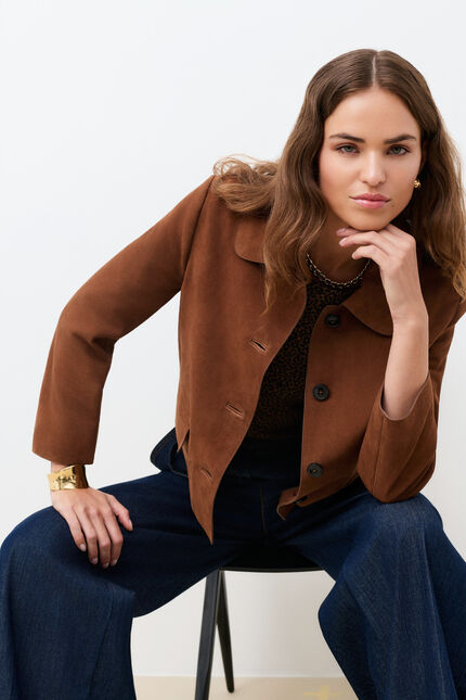 Veste Vbrielle marron femme