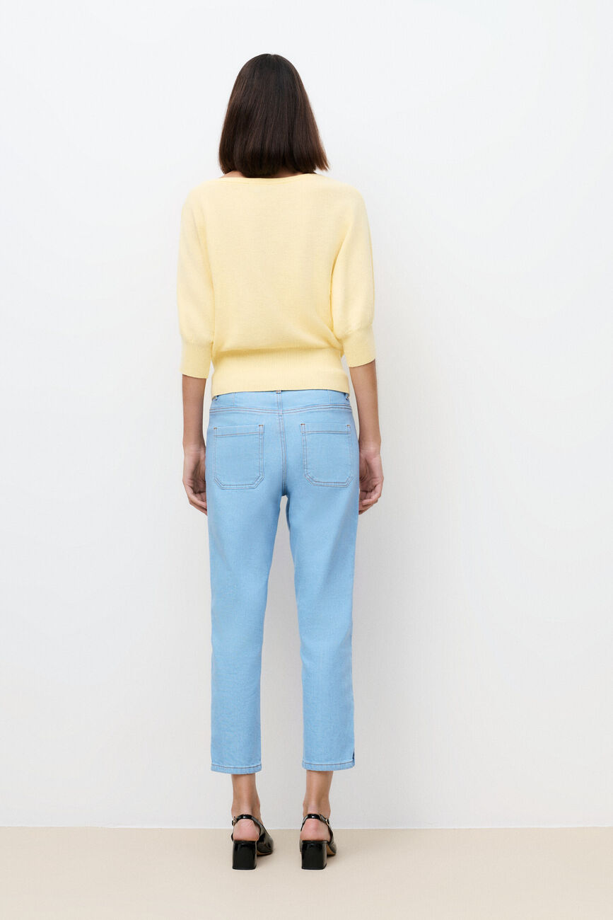Broek Pmalleydenim lichtblauw vrouw