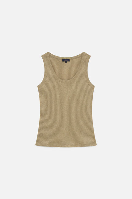 T-shirt Tlivia vert kaki femme