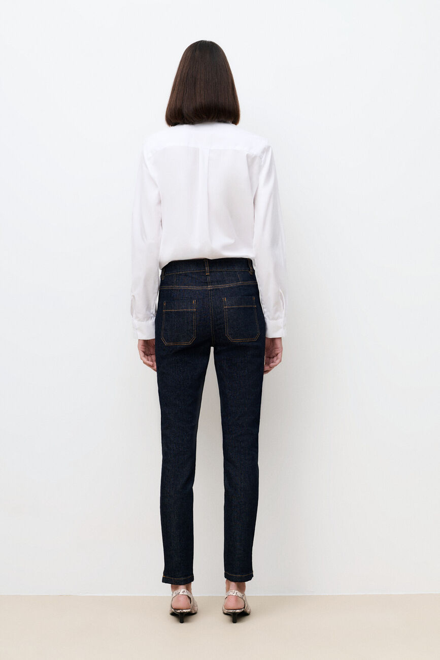 Trousers Pommydenim2 raw denim woman
