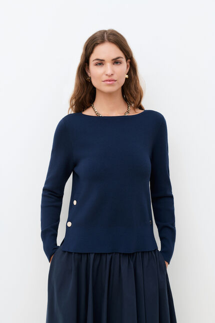 Pull Martino bleu marine femme