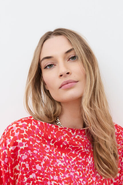 Chemise Cscarf rose fushia femme