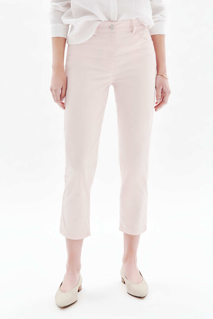 Pantal&oacute;n pirata mason rosa claro mujer